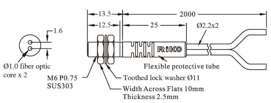 臺灣立科光纖傳感器PR-620-B1尺寸圖.png 臺灣立科光纖傳感器PR-620-B1尺寸圖.png